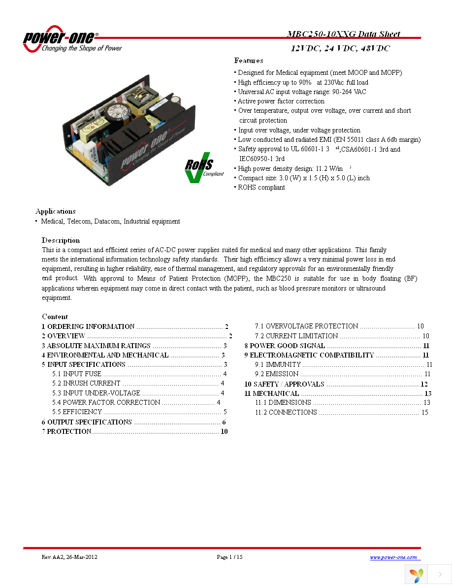 MBC250-1012G Page 1