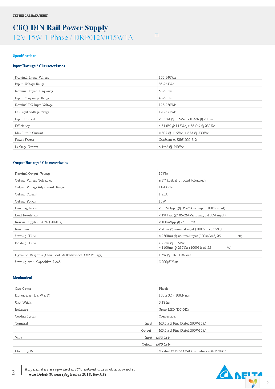 DRP012V015W1AZ Page 2