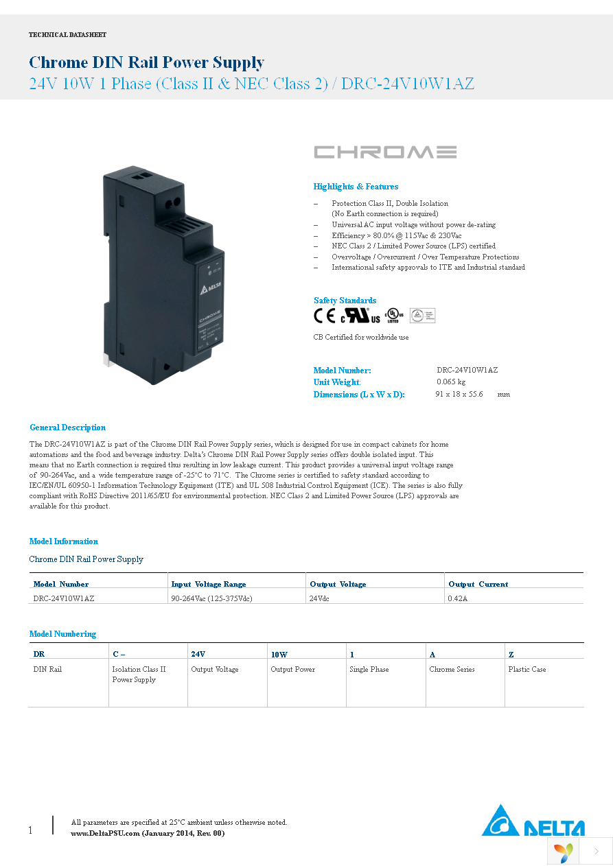 DRC-24V10W1AZ Page 1