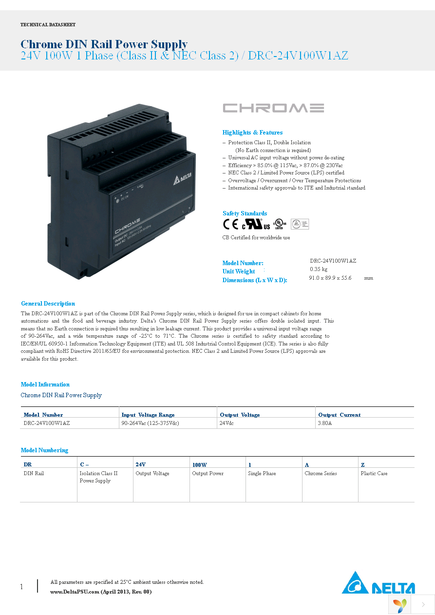 DRC-24V100W1AZ Page 1