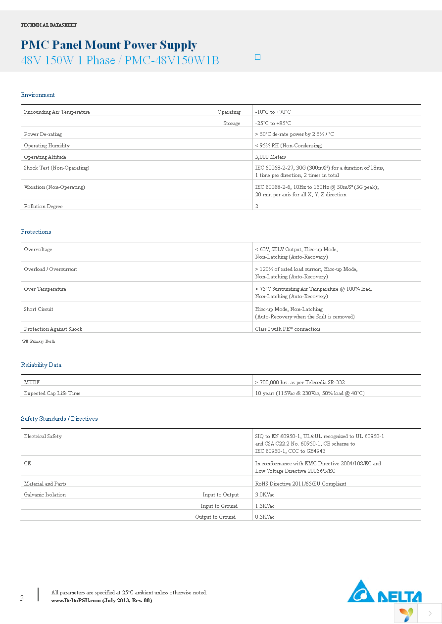 PMC-48V150W1BA Page 3