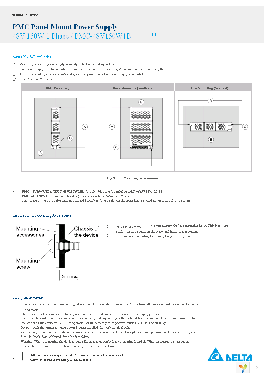 PMC-48V150W1BA Page 7