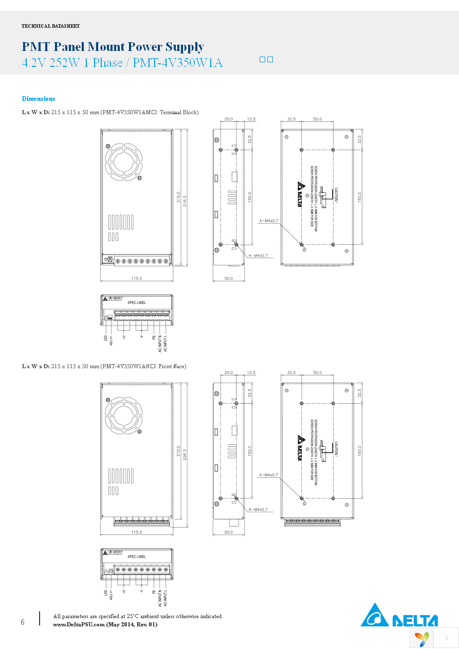 PMT-4V350W1AM Page 6