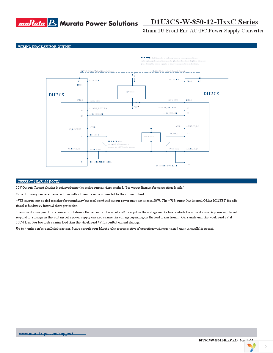 D1U3CS-W-850-12-HC4C Page 5