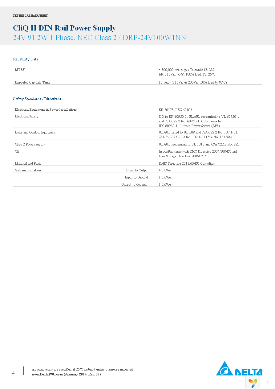 DRP-24V100W1NN Page 4