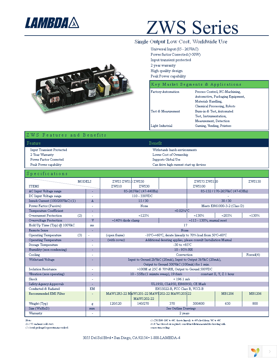 ZWS75PF48NONROHS Page 1