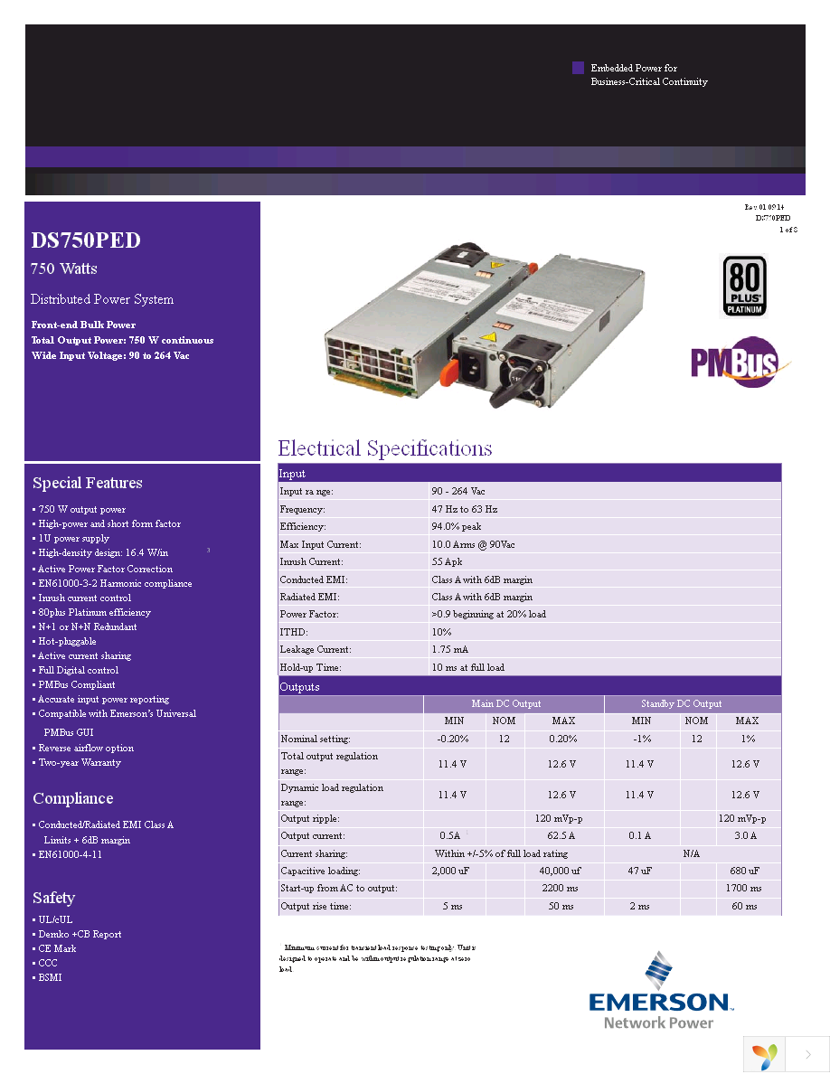 DS750PED-3-001 Page 1