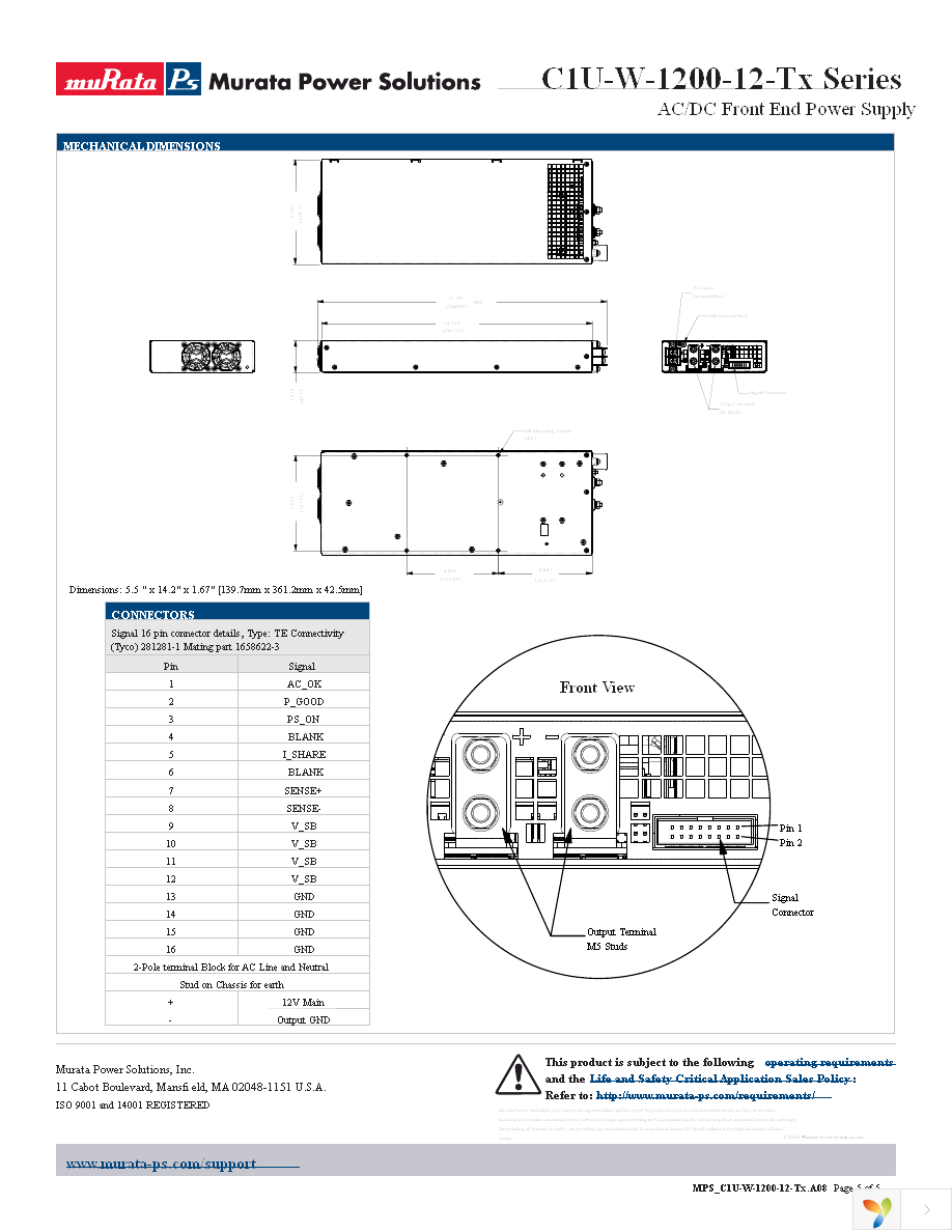 C1U-W-1200-12-TA2C Page 5