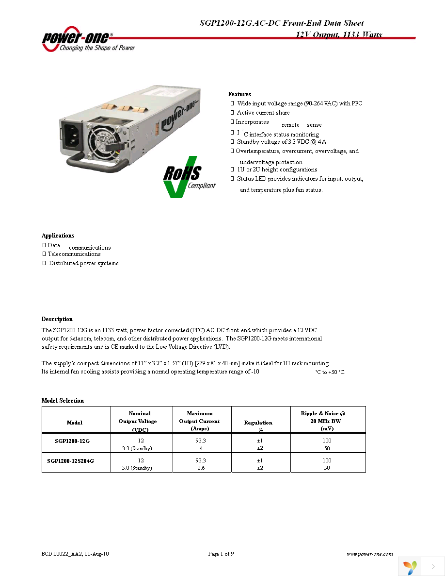 SGP1200-12G Page 1