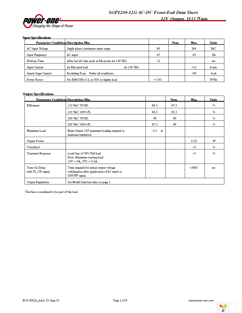 SGP1200-12G Page 2