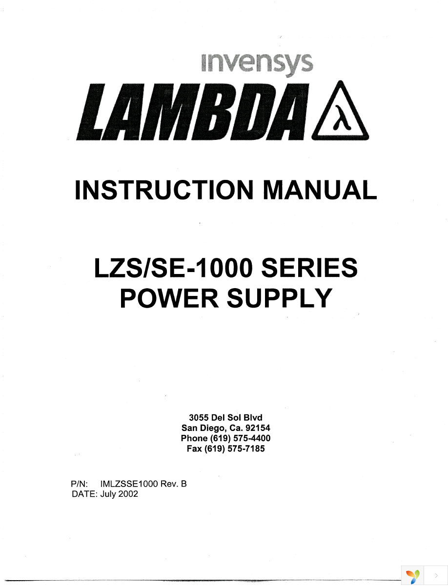 LZS-1000-3 Page 1