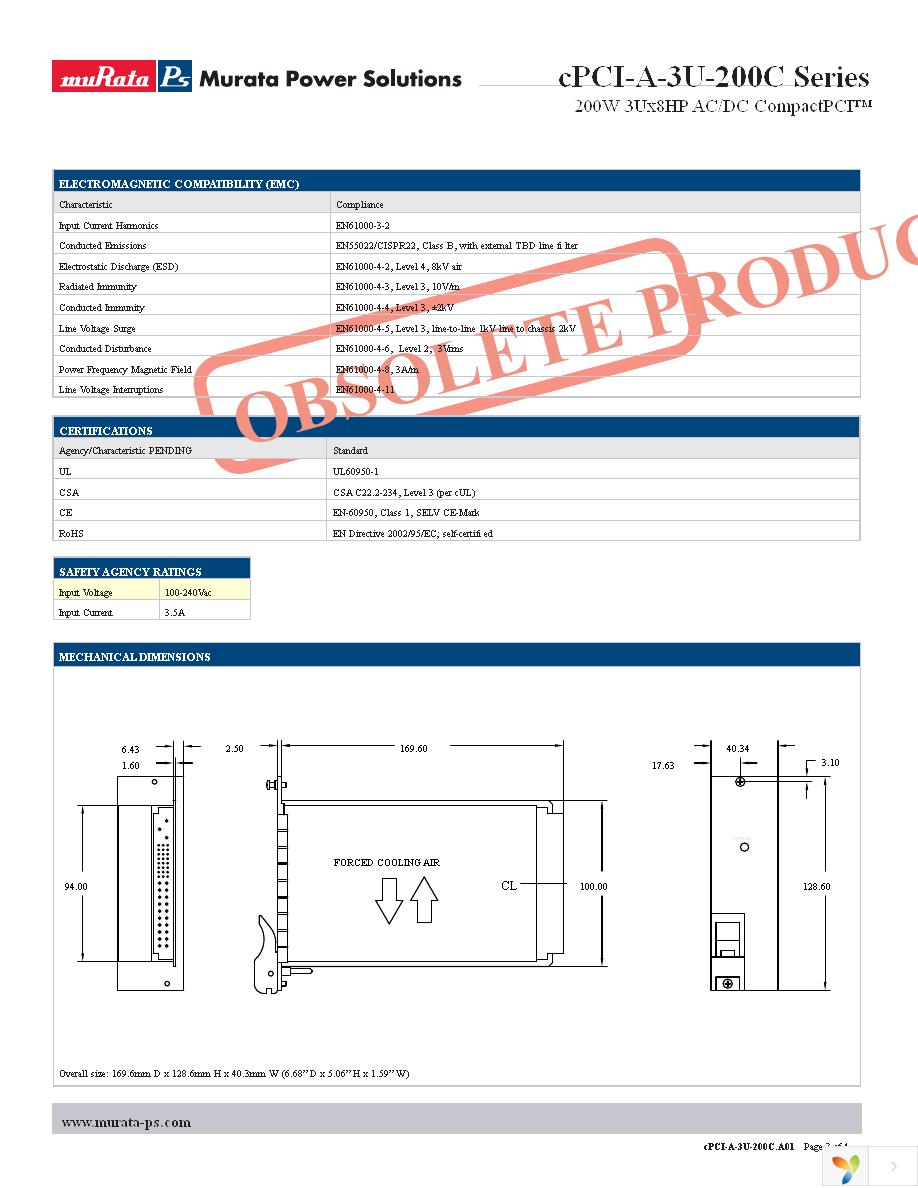 CPCI-A-3U-200C Page 3
