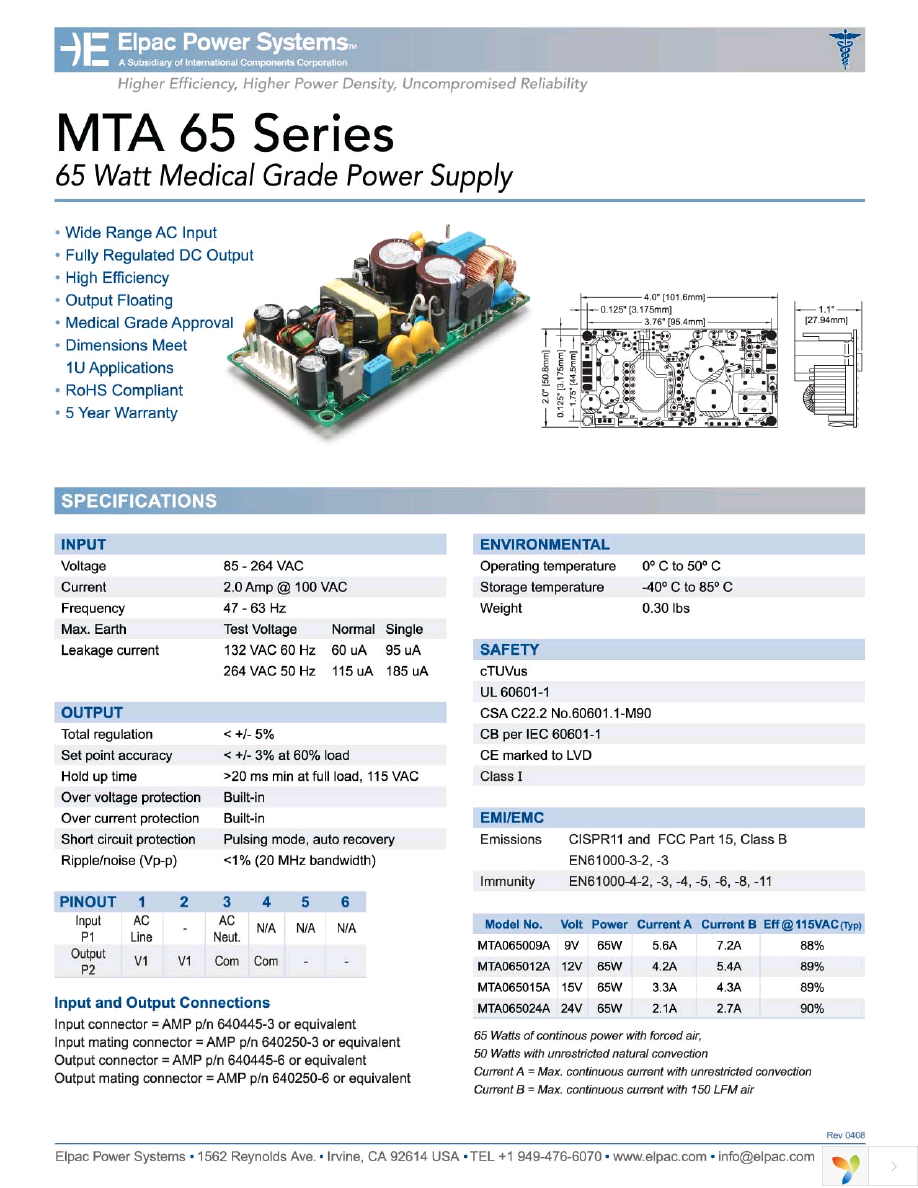 MTA065012A Page 1