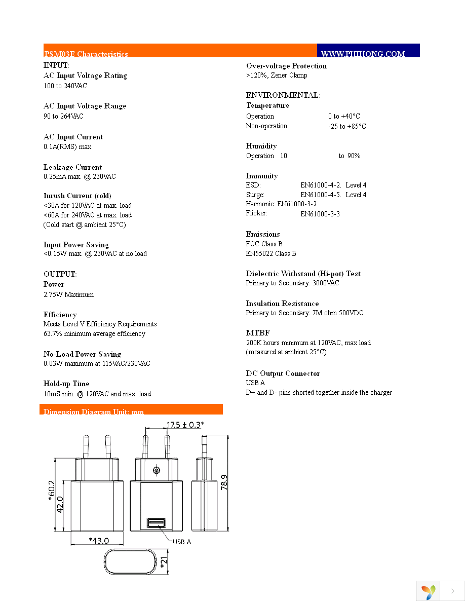 PSM03E-050Q Page 2