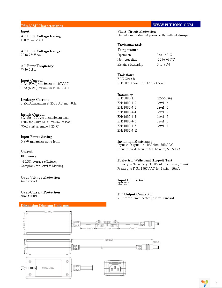 PSAA18U-120 Page 2