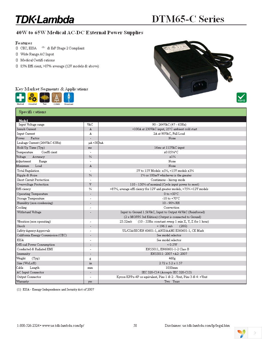 DTM65PW050C Page 1