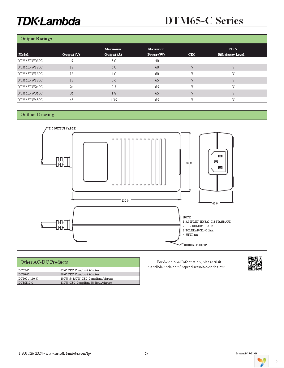 DTM65PW050C Page 2