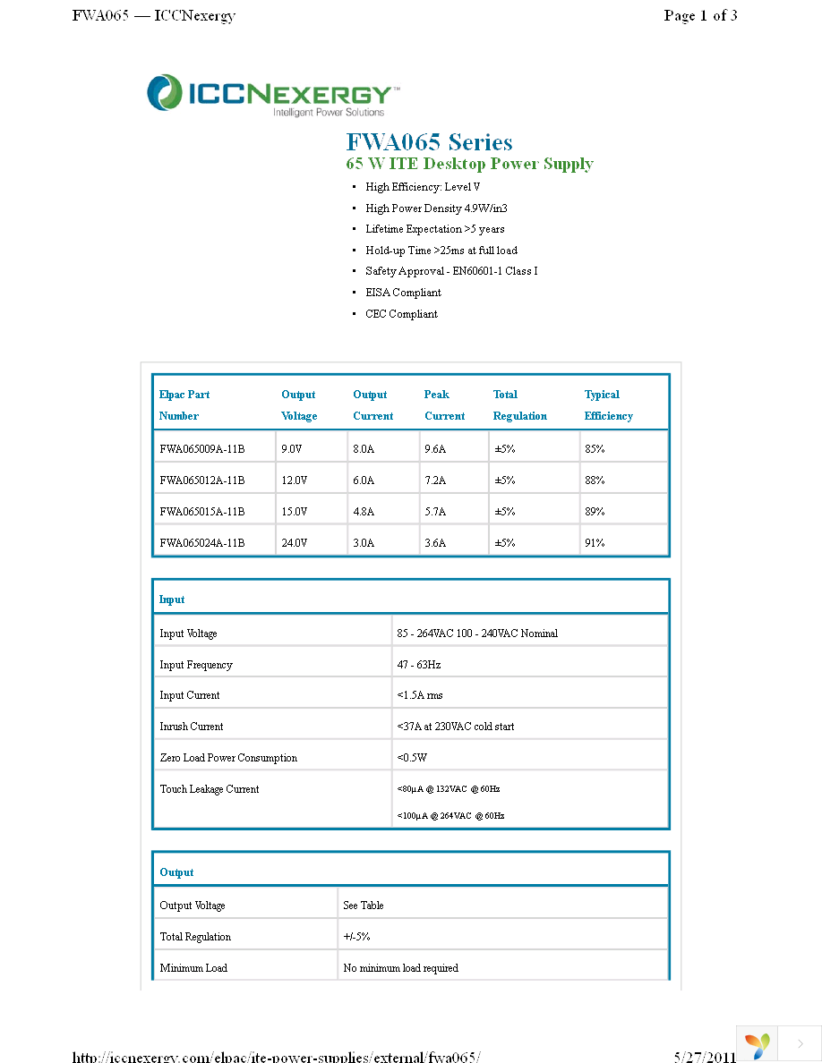 FWA065012A-11B Page 1