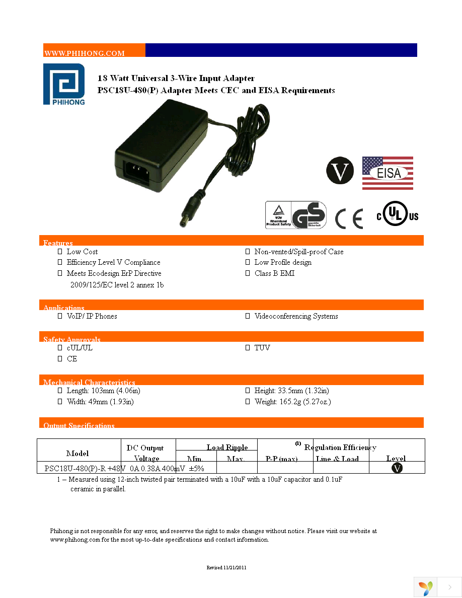 PSC18U-480(P) Page 1