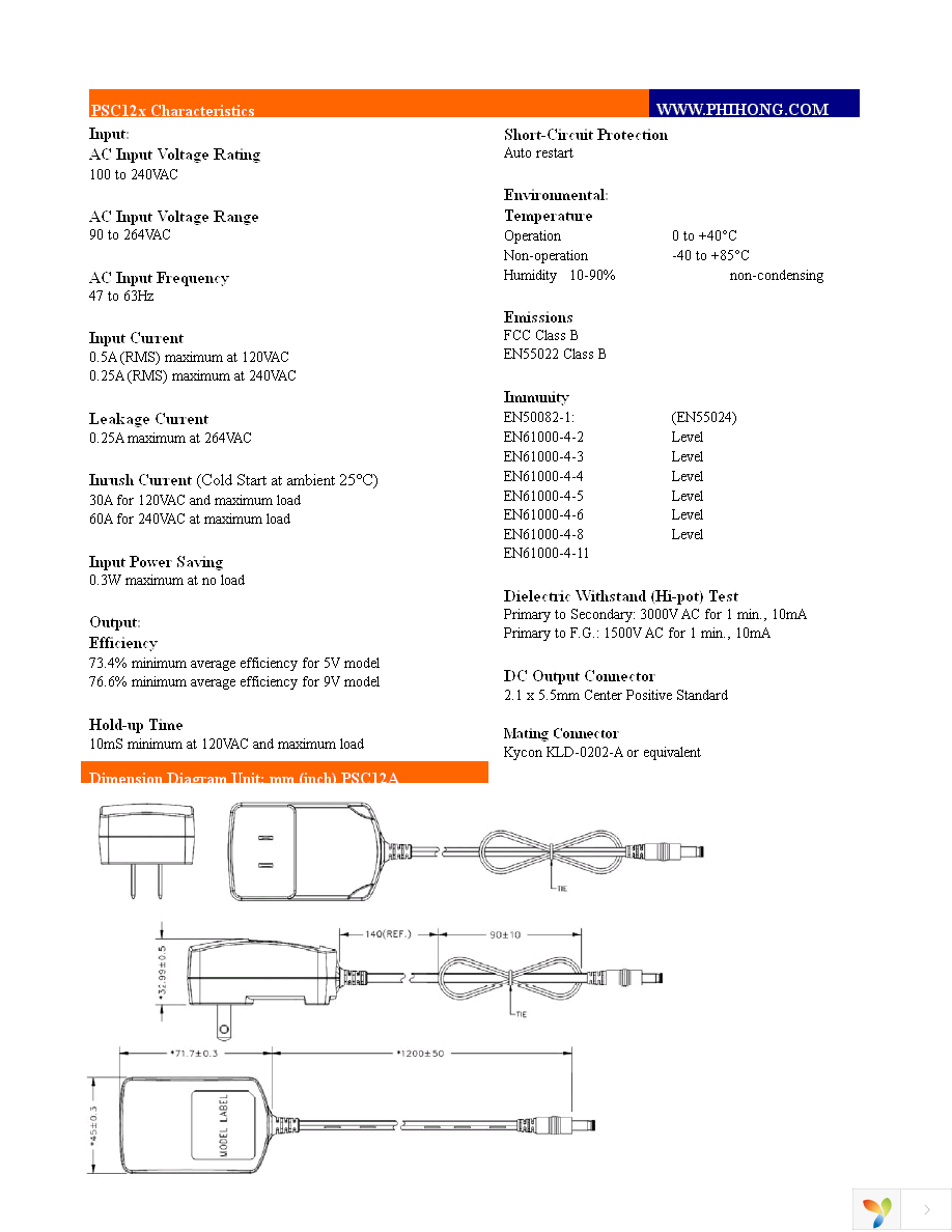 PSC12A-050 Page 2