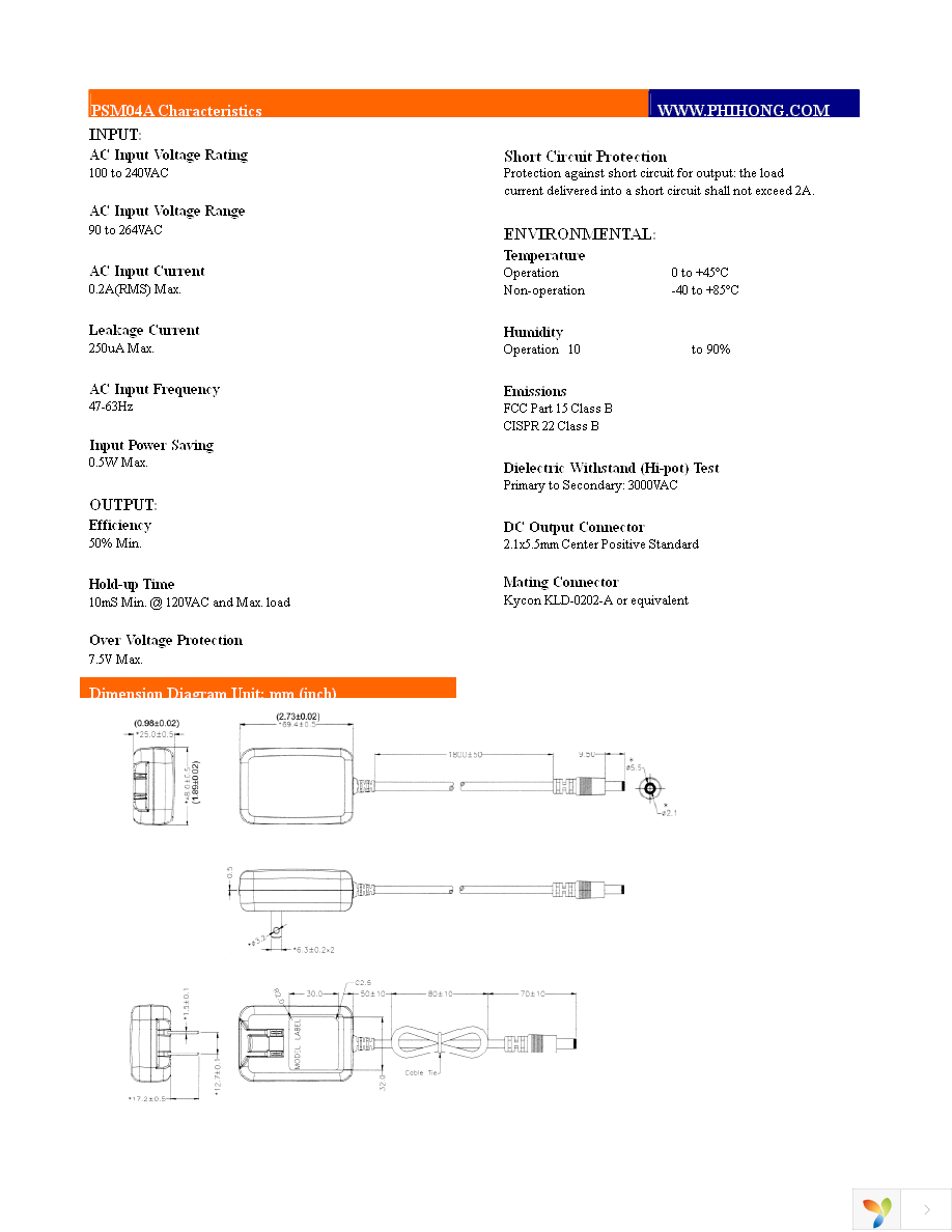 PSM04A-050(STD) Page 2