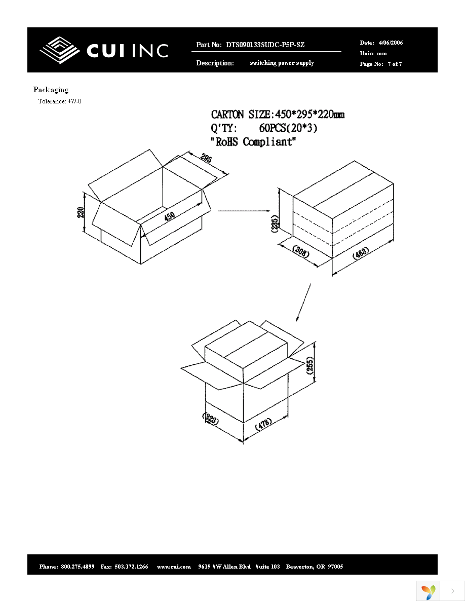 DTS090133SUDC-P5P-SZ Page 7