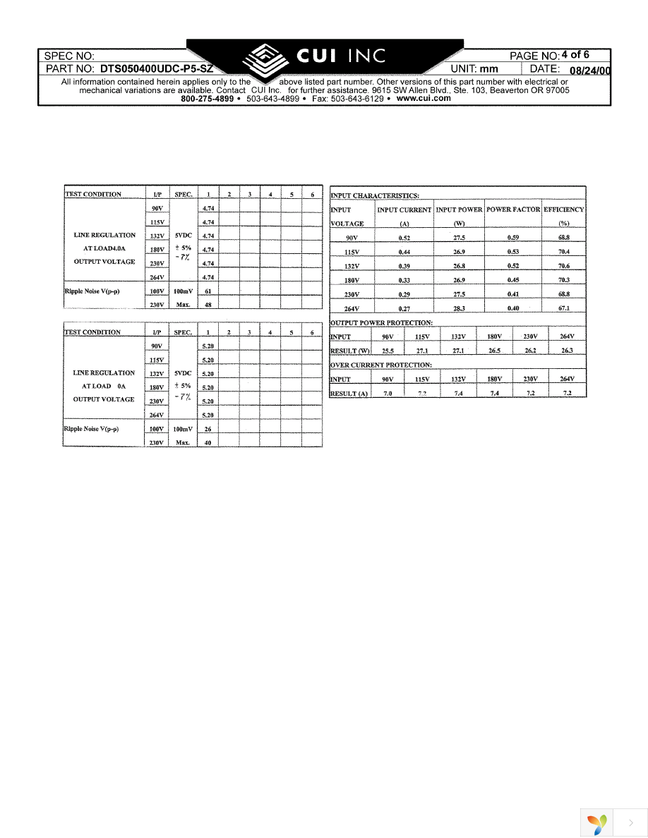 DTS050400UDC-P5P Page 4