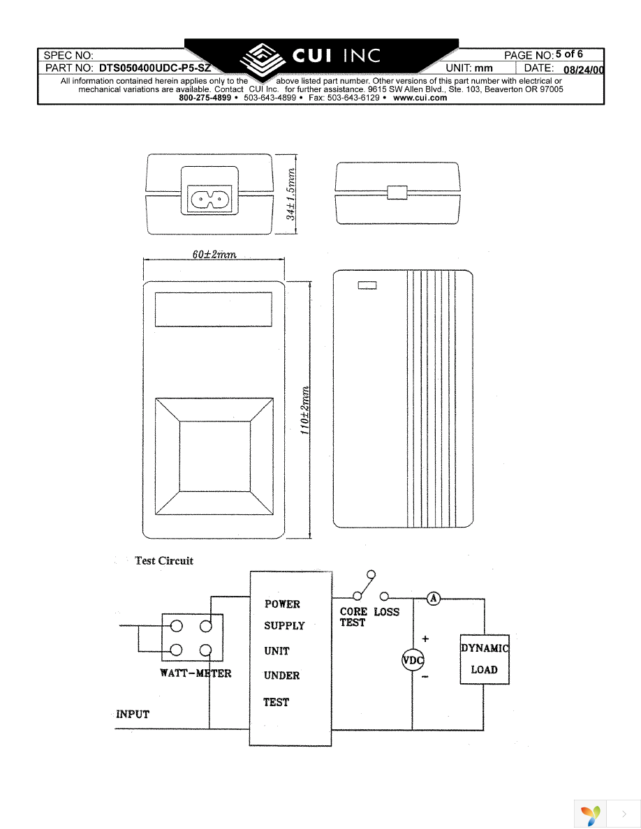 DTS050400UDC-P5P Page 5