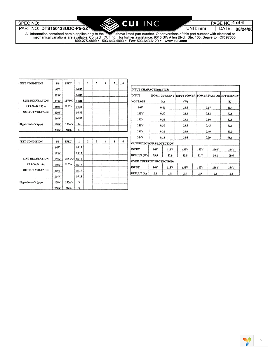 DTS150133UDC-P5P Page 4