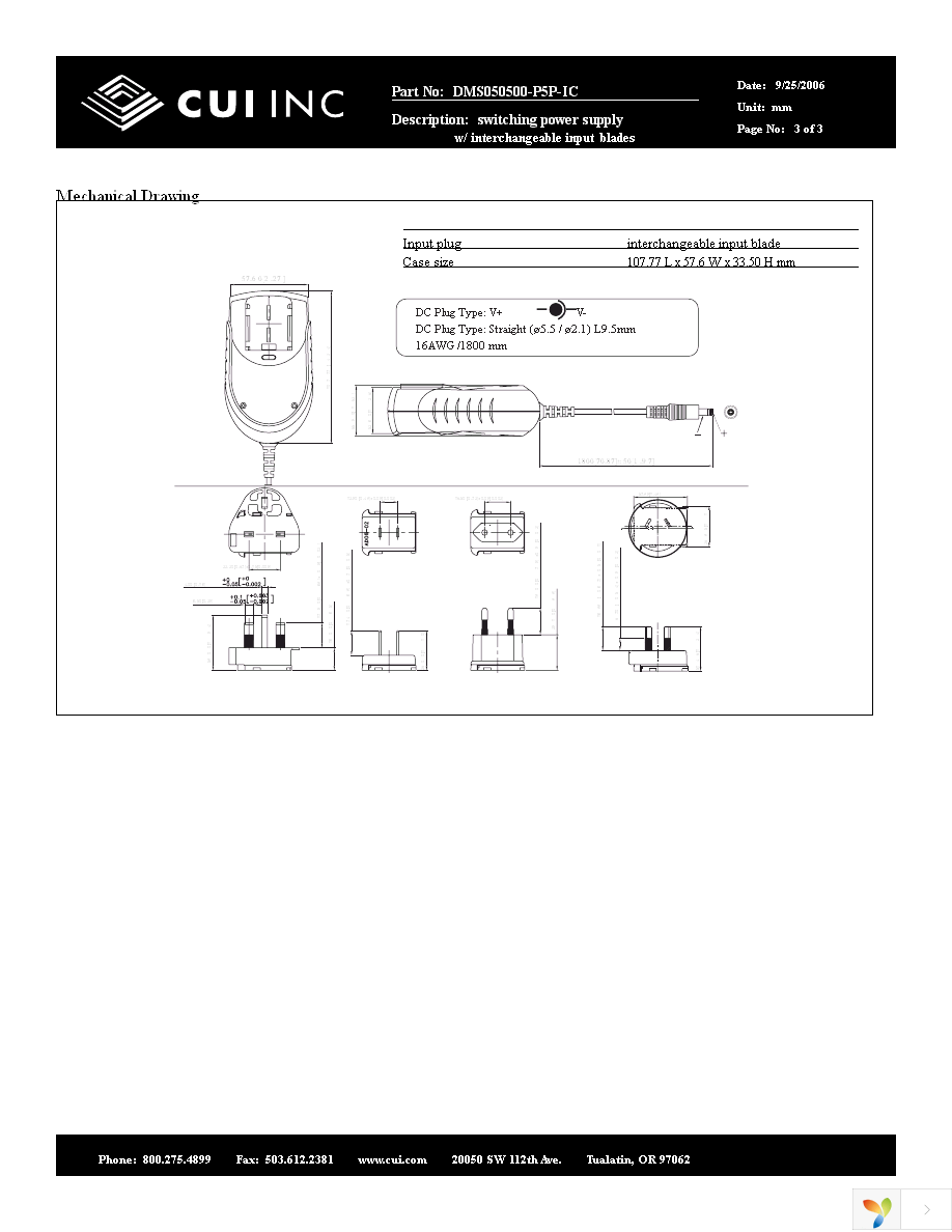 DMS050500-P5P-IC Page 3