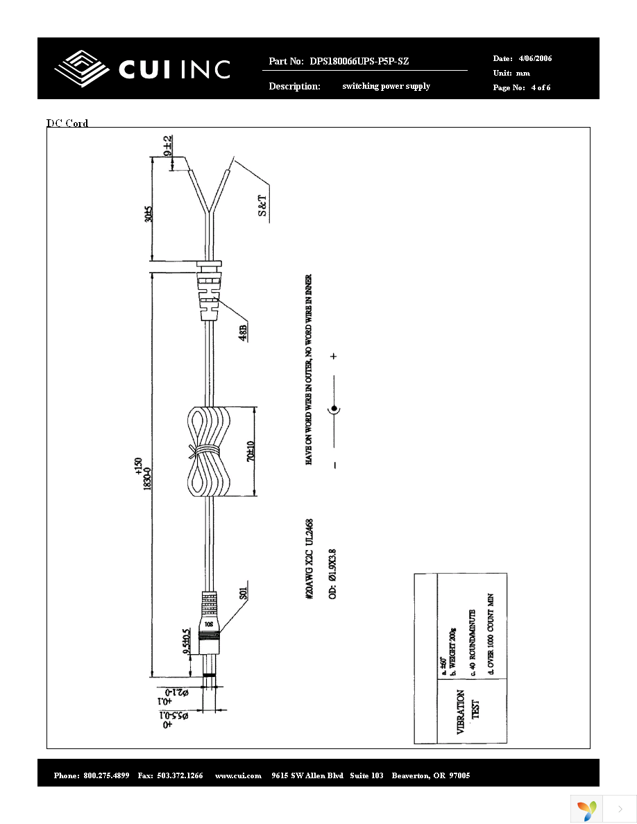 DPS180066UPS-P5P-SZ Page 4