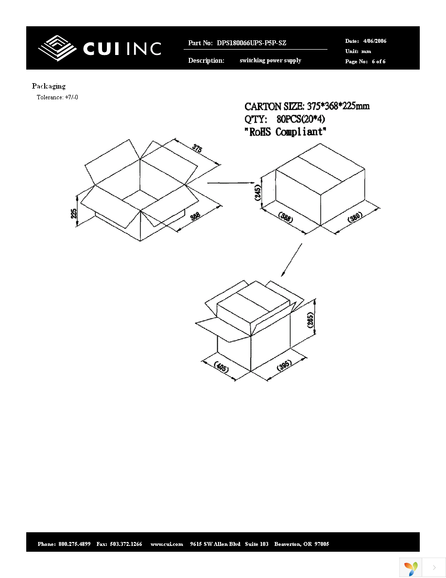 DPS180066UPS-P5P-SZ Page 6