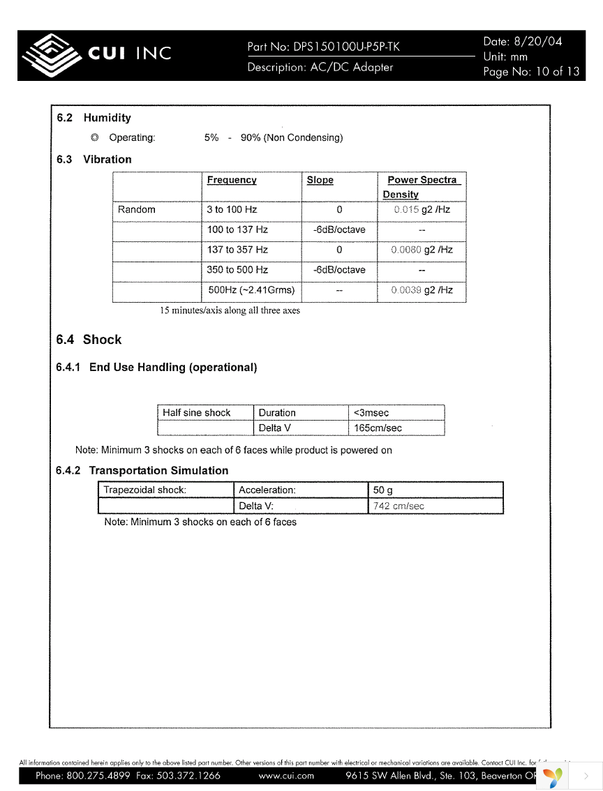 DPS150100U-P5P-TK Page 10