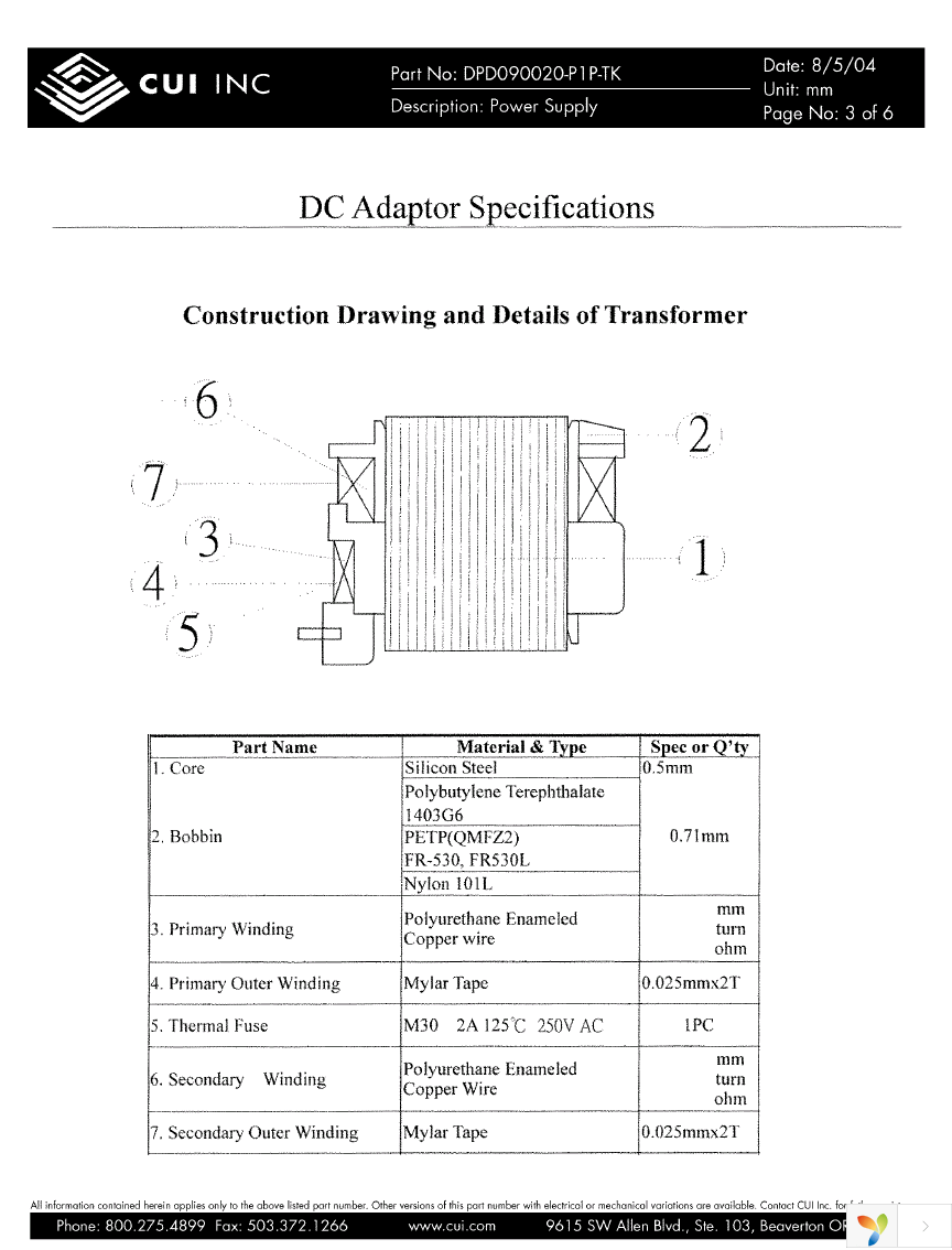 DPD090020-P1P-TK Page 3