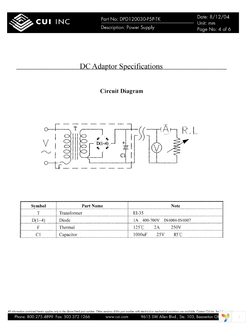 DPD120030-P5P-TK Page 4