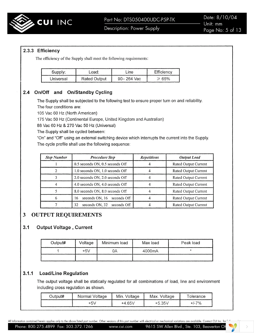 DTS050400UDC-P5P-TK Page 5