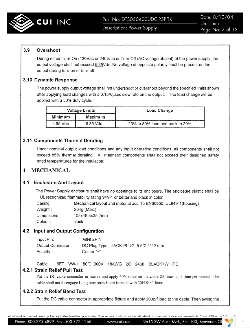 DTS050400UDC-P5P-TK Page 7