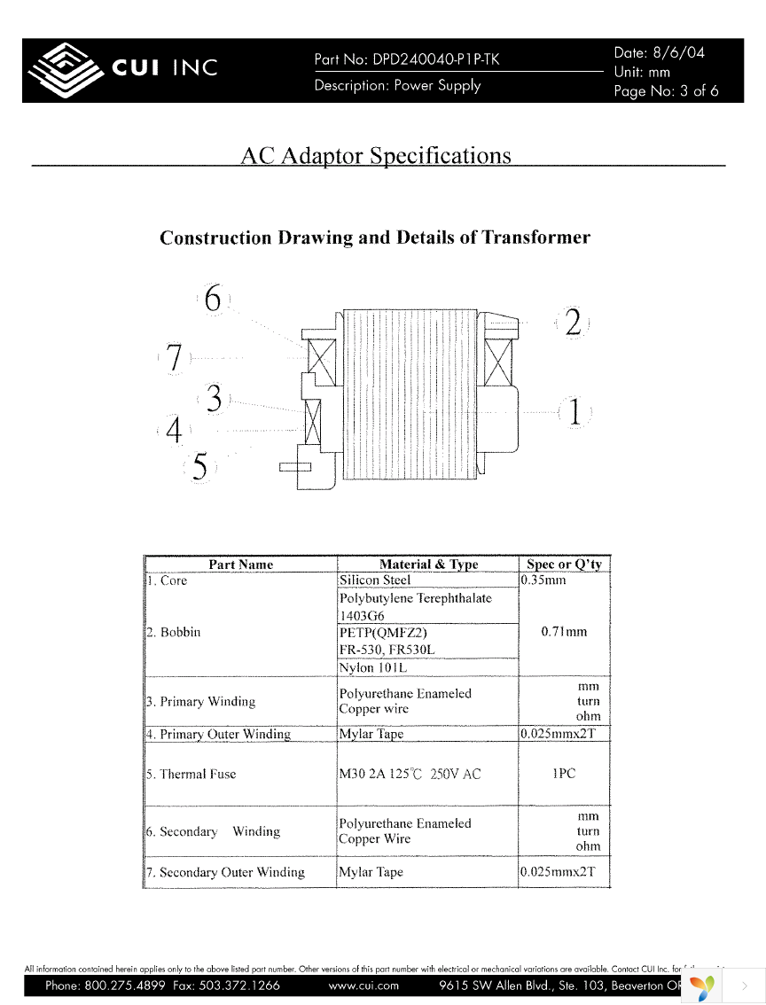 DPD240040-P1P-TK Page 3