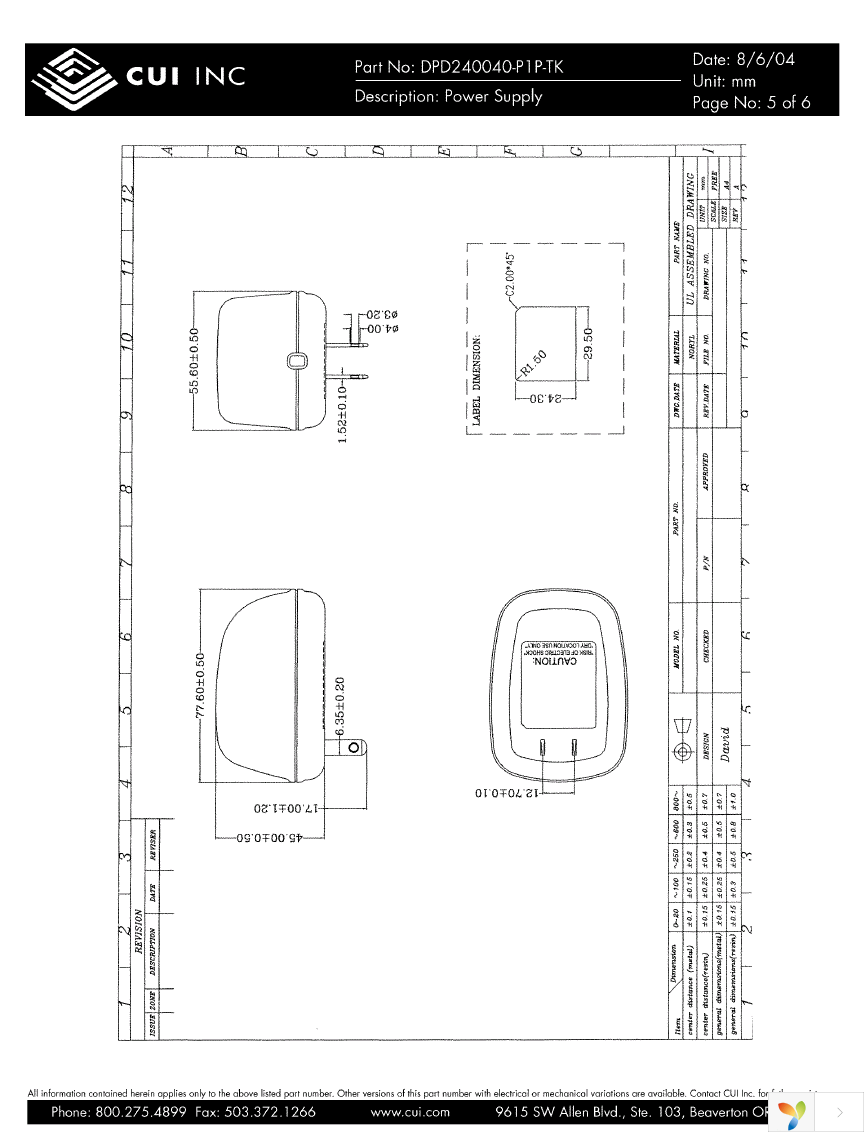 DPD240040-P1P-TK Page 5