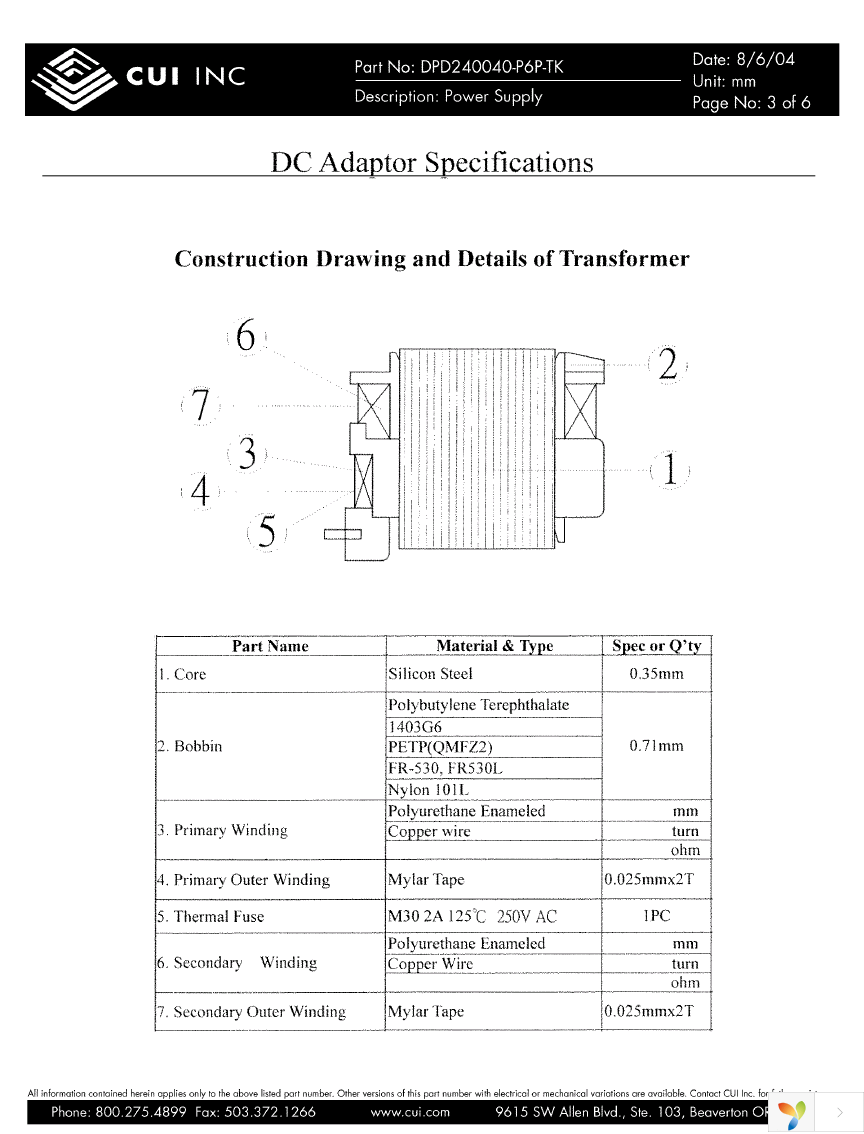 DPD240040-P6P-TK Page 3