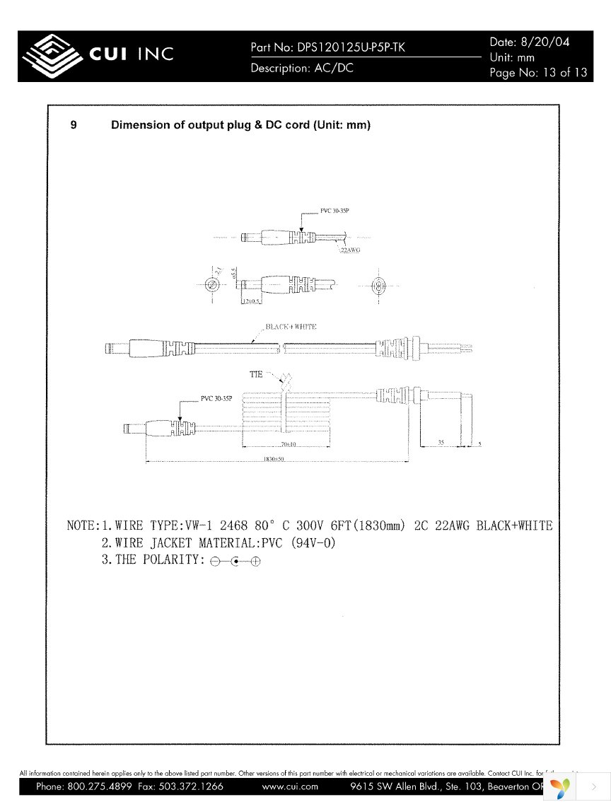 DPS120125U-P5P-TK Page 13