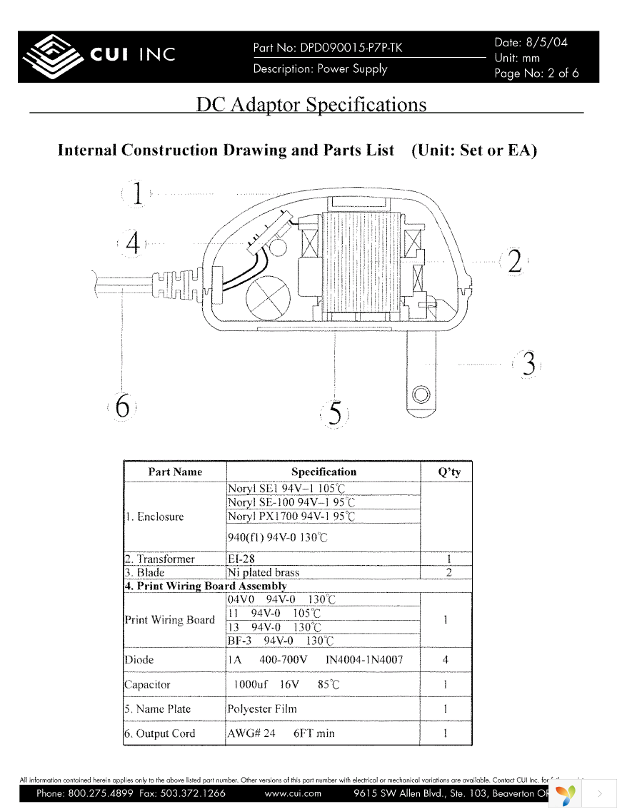 DPD090015-P7P-TK Page 2