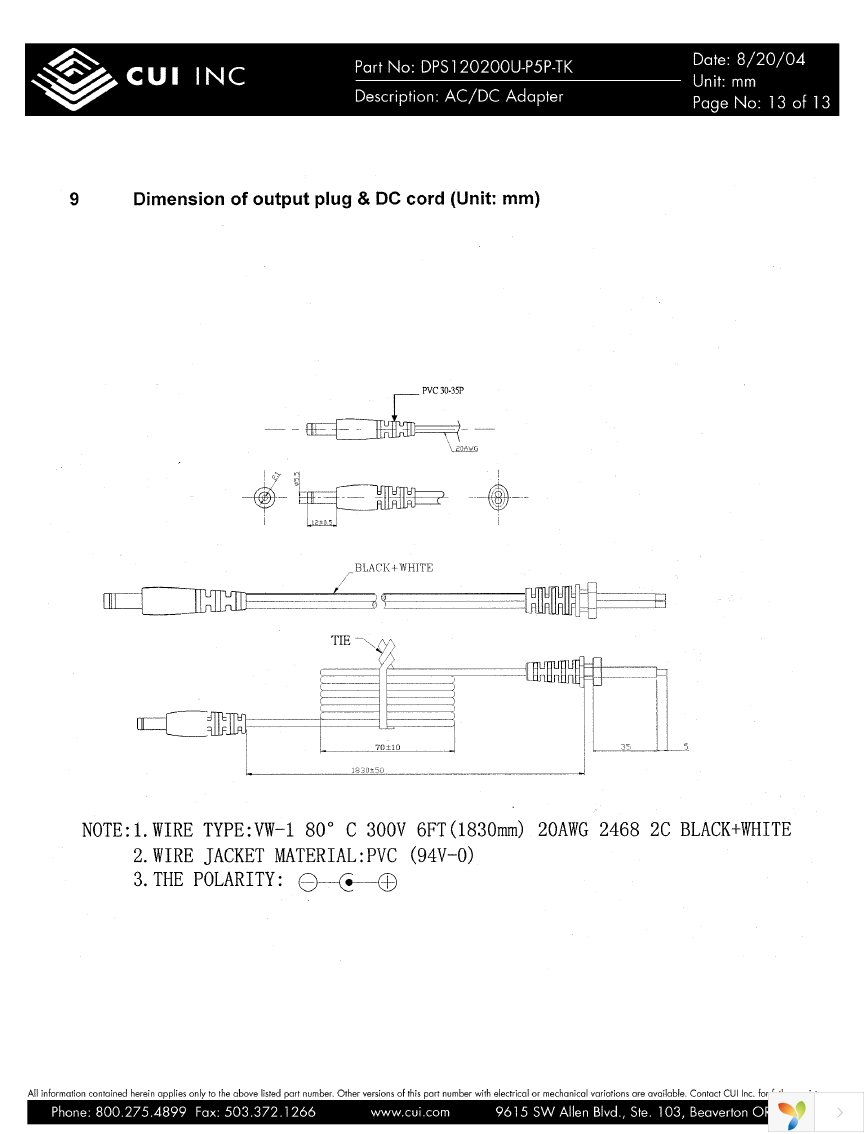 DPS120200U-P5P-TK Page 13