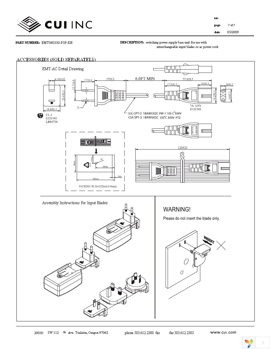 EMT060350-P5P-KH Page 7