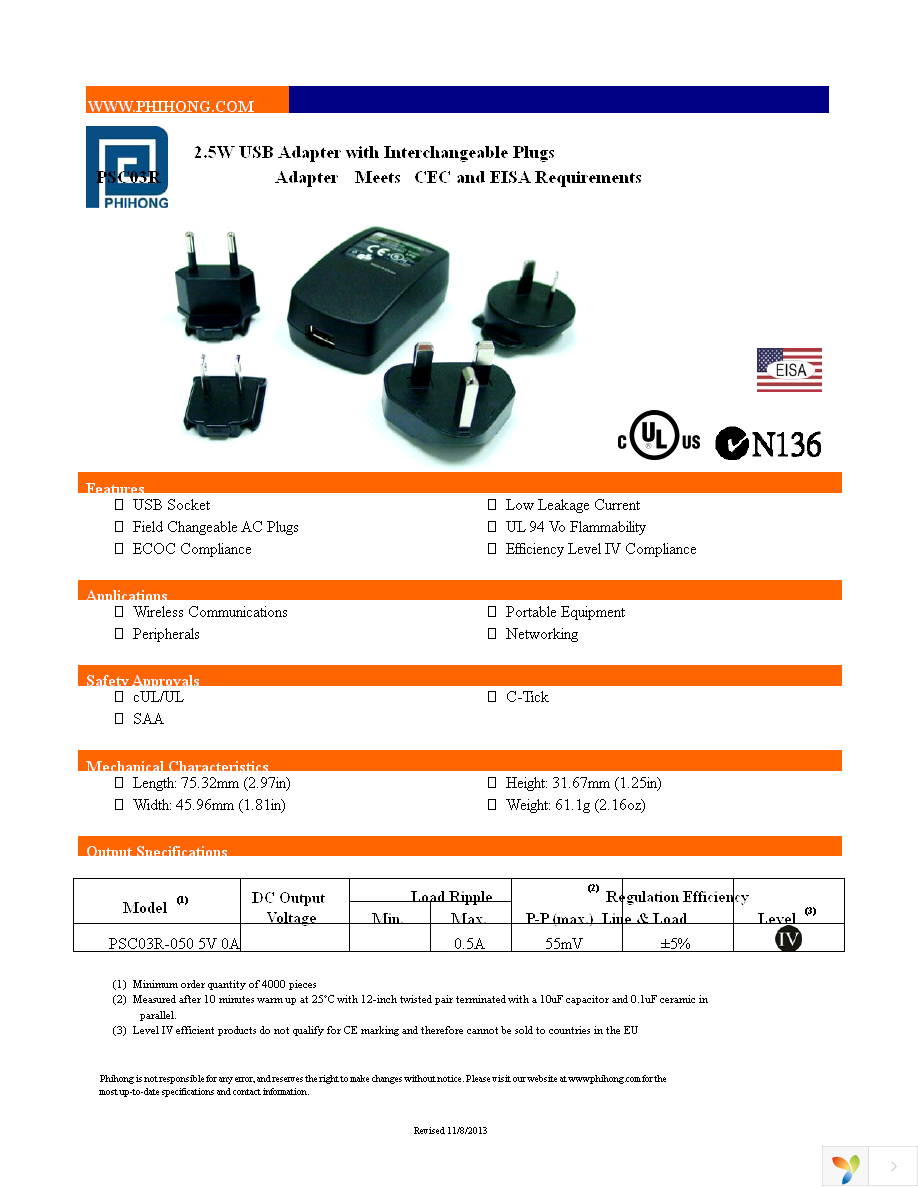 PSC03R-050 Page 1