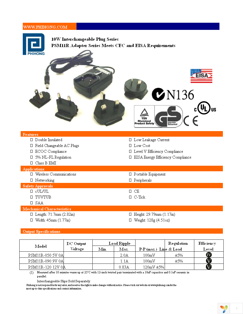 PSM11R-050 Page 1