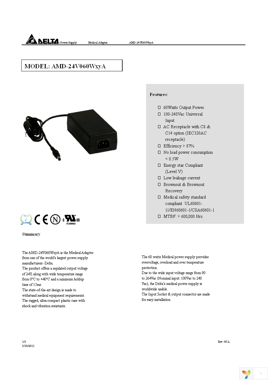 AMD-24V060W3BA Page 1