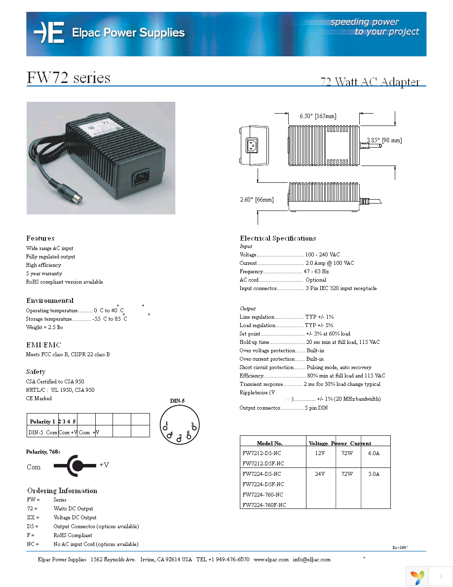 FW7212-D5-NC Page 1