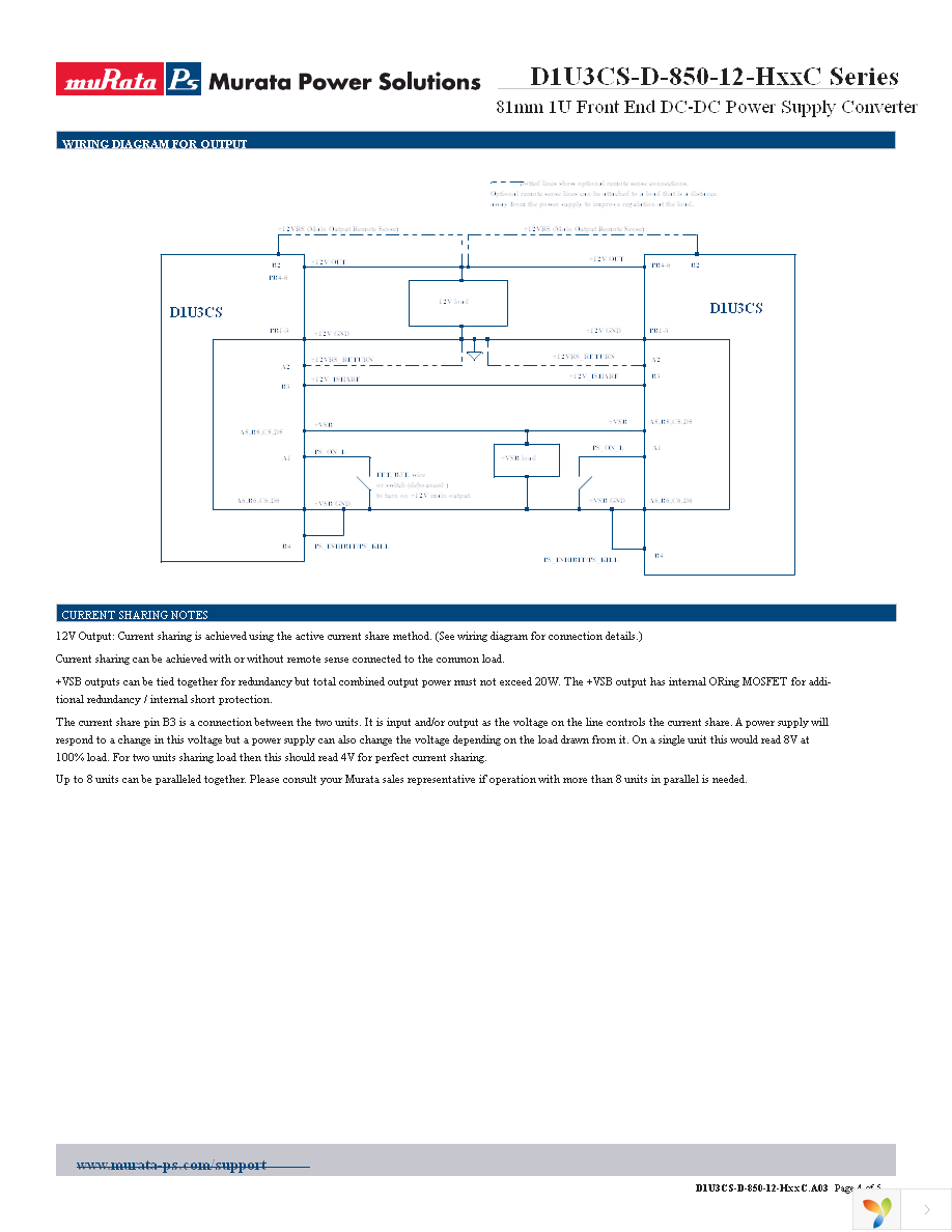 D1U3CS-D-850-12-HC4C Page 4