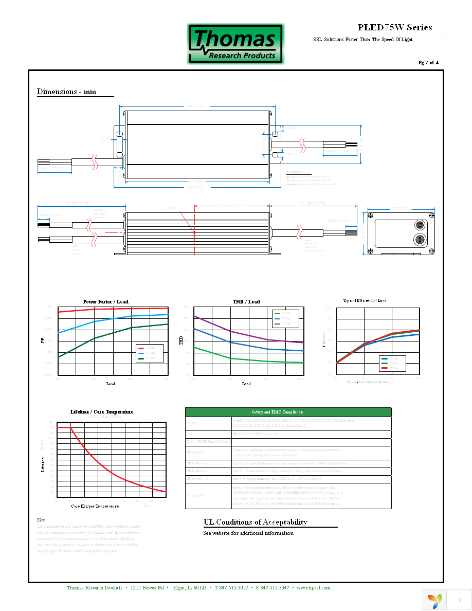 PLED75W-214-C0350-D Page 2